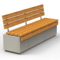 Ławka "RELAX 3.0" deco 200 z oparciem