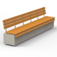 Ławka "RELAX 3.0" deco 320 z oparciem